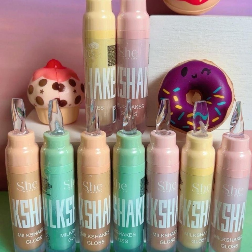 Y2K STYLE VIRAL MILKSHAKE LIPGLOSS‎ PICK ONE! MINT/STRAWBERRY/BANANA/CANTALOUPE